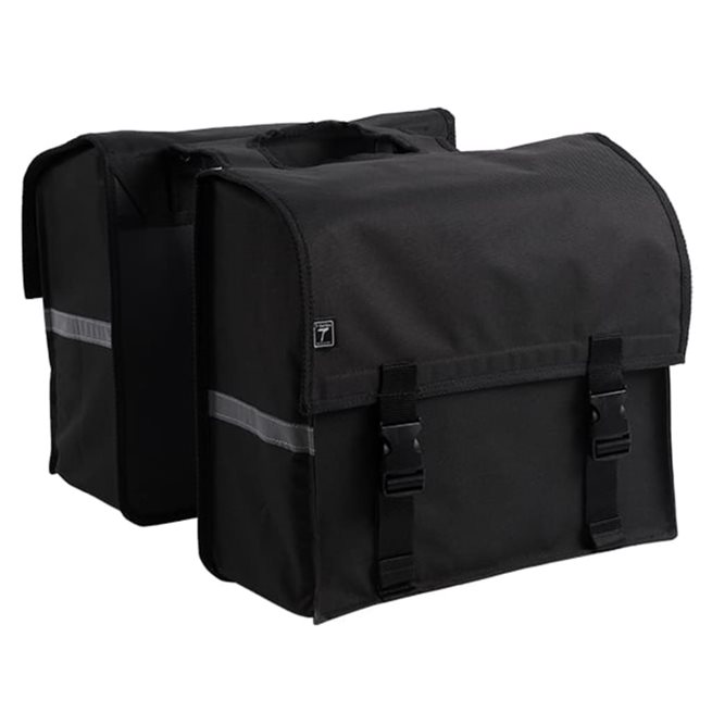 vidaXL Dubbel cykelväska 34 L svart