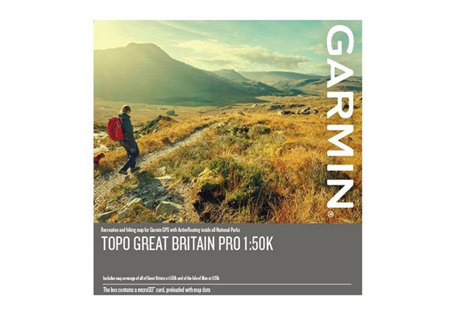 Garmin TOPO Storbritannien PRO 1:50k Garmin microSD™-/SD™-kort: