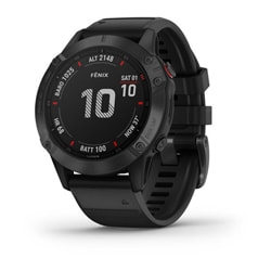 Garmin Fenix 6 Pro Black W/Black Band Gps Watch