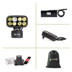 Ledx Cobra 6 500 X-Pand Kit, Holder For Helmet