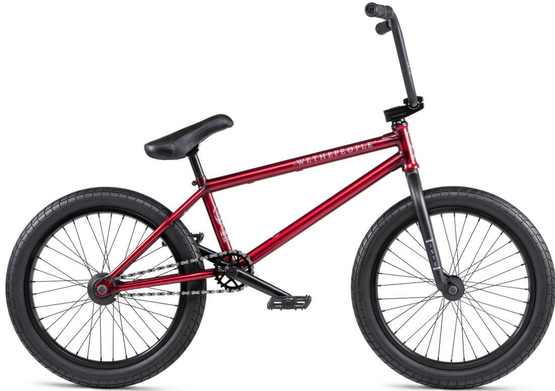 Wethepeople Justice 20" 2020 Freestyle BMX Cykel 20.75" Matt Translucent Red