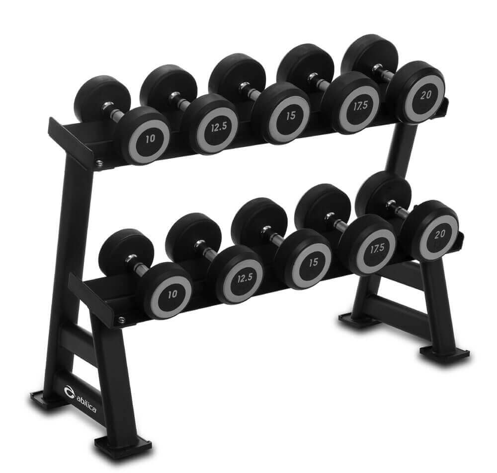 DumbbellRack Maxi Set Rubber 10-20 kg