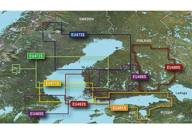 Garmin Gulf of Bothnia, North Garmin VEU473S - BlueChart g3 Vision mSD/SD