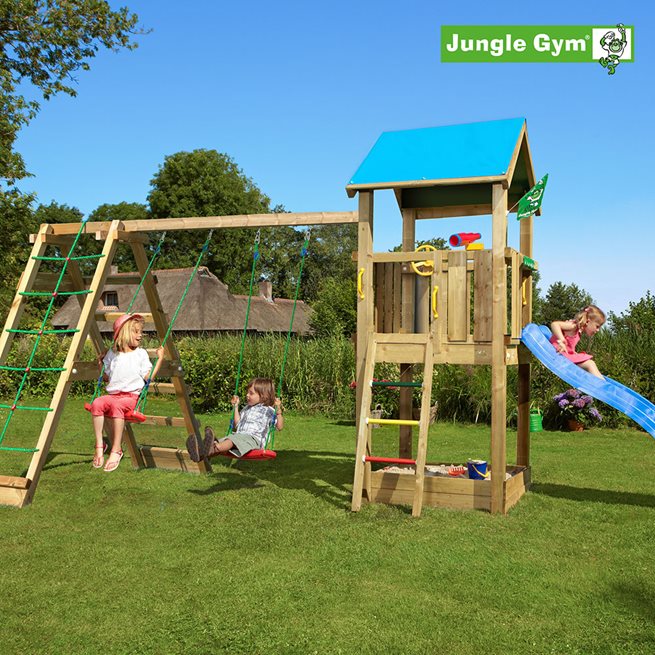 Jungle Gym Castle lektorn komplett inkl. Climb, Klätterställning