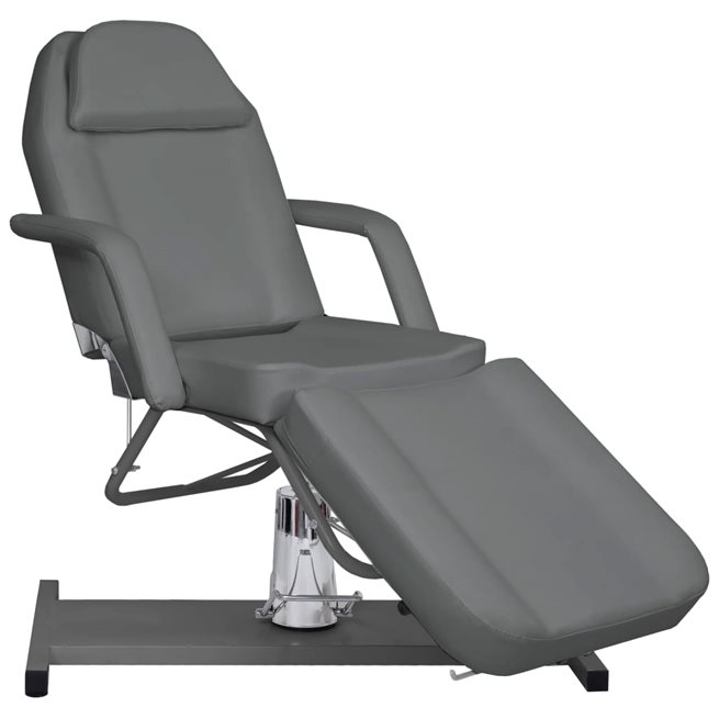 vidaXL Behandlingsstol grå 180x62x(87-112) cm