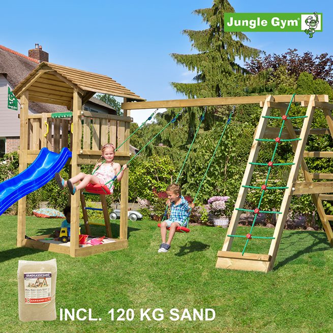 Jungle Gym Cottage lektorn komplett inkl. Climb, Klätterställning