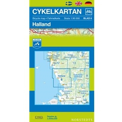 Norstedts Cykelkartan Blad 6 Halland