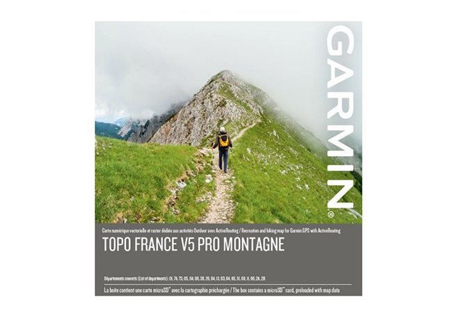 Garmin TOPO Frankrike v5 PRO, Montagne Garmin microSD™-/SD™-kort