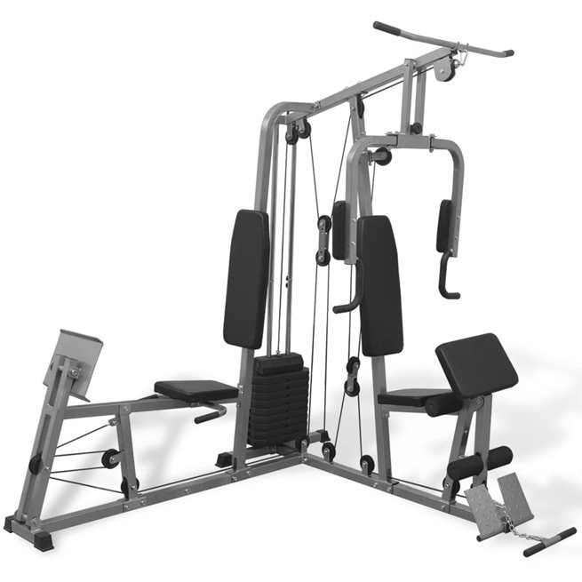 vidaXL Multifunktionellt hemmagym 65 kg