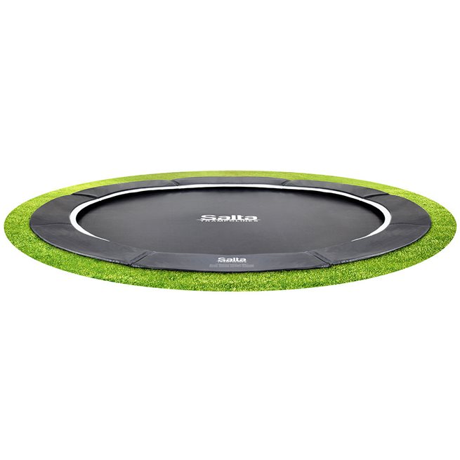 Salta Trampolines Royal Baseground Ø427 cm, Svart Inkl. Nät, Studsmatta