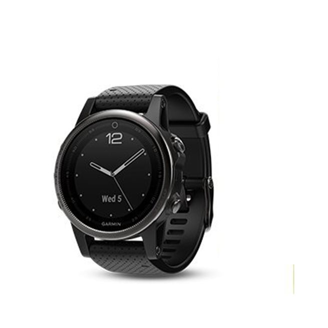Garmin Svart fēnix 5S Sapphire med svart armband