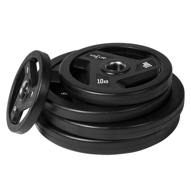 Titan LIFE Pro Weight Disc Rubber, Viktskiva Gummerad