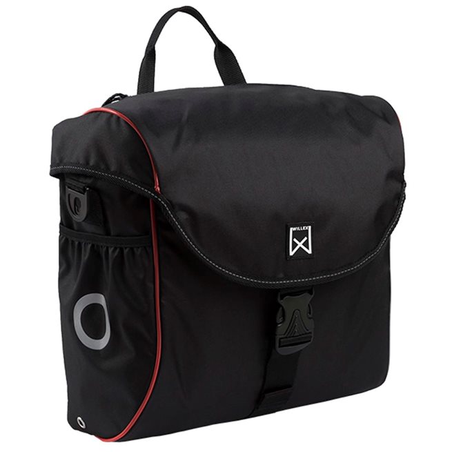 vidaXL Cykelväska 19 L svart och röd