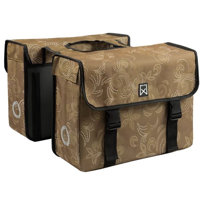 vidaXL Cykelväskor 36 L paisley brun