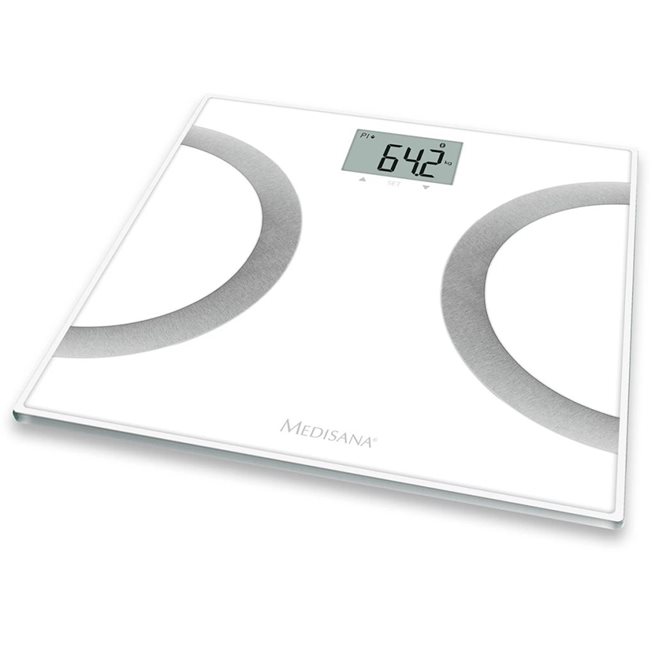 vidaXL Kroppsanalysvågar BS 445 vit 180 kg