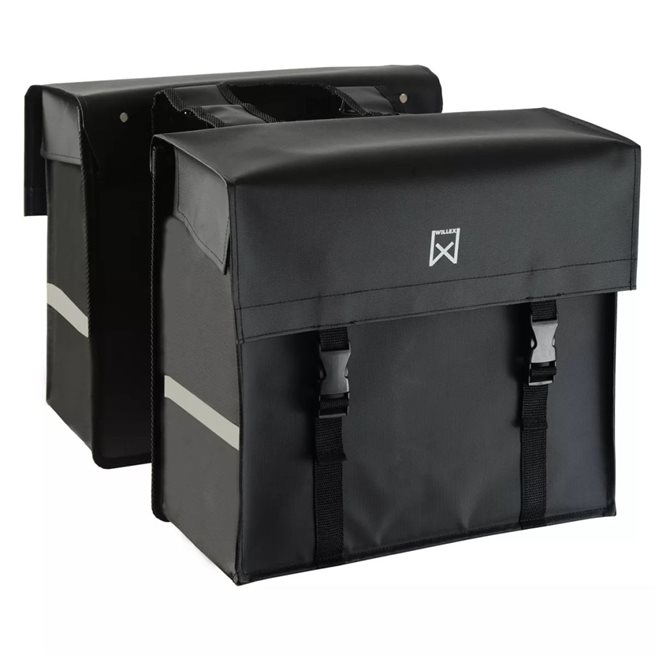 vidaXL Cykelväskor 40 L presenningstyg mattsvart