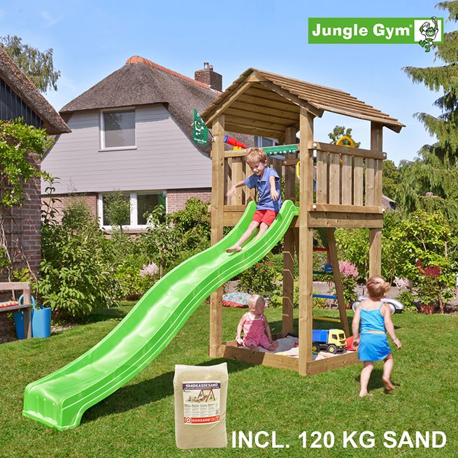 Jungle Gym Cottage lektorn komplett inkl. 120 kg, Klätterställning
