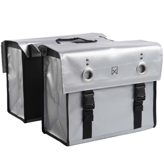 vidaXL Cykelväska 52 L silver