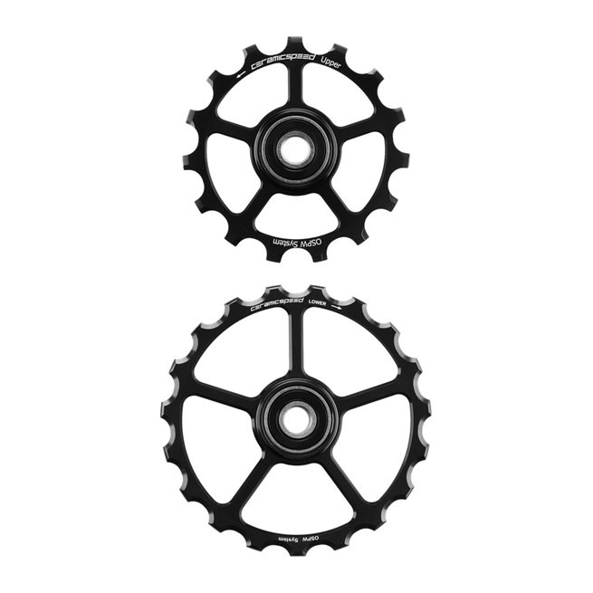 Ceramic Speed Oversized Pulley Wheels 15/19 Tooth (Spare) Coated, Rulltrissor