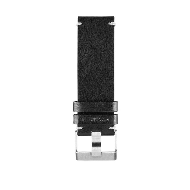 Garmin Klockarmband I Svart Läder, Tillbehör Pulsklockor