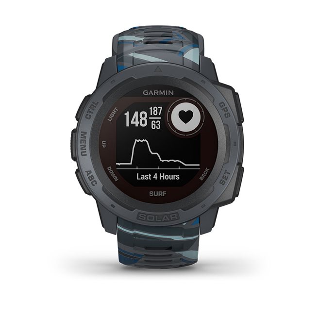Garmin Instinct® Solar Surf Edition, Pulsklocka