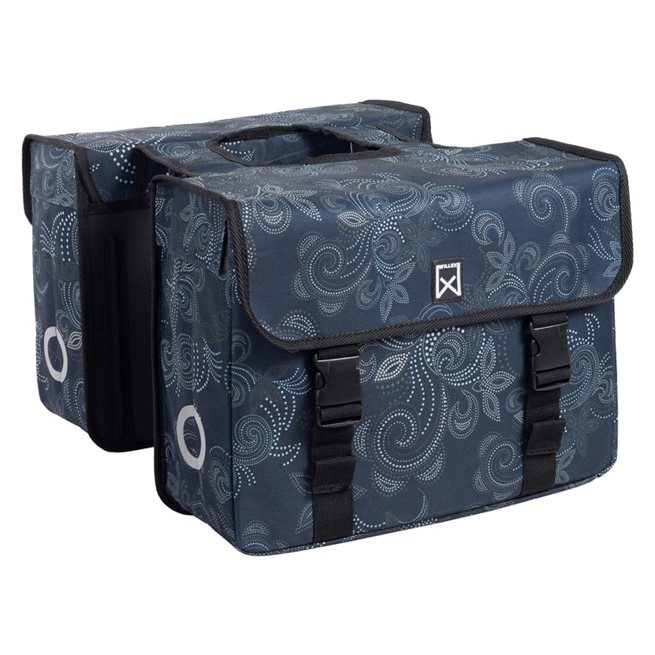 vidaXL Cykelväskor 36 L paisley blå