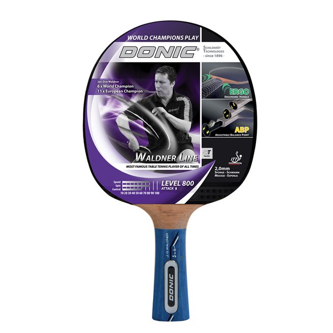 DONIC Racket Waldner 800 Inkl Dvd Med J-O, Bordtennis