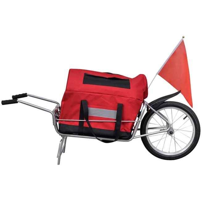 vidaXL Cykelvagn enhjuling inkl. väska