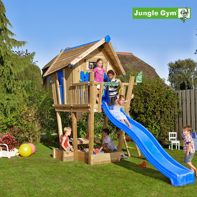 Jungle Gym Crazy Playhousetorn komplett, Klätterställning