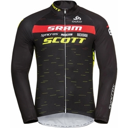 Odlo Stand-Up Collar L/S Full Zip Scott Racing Men