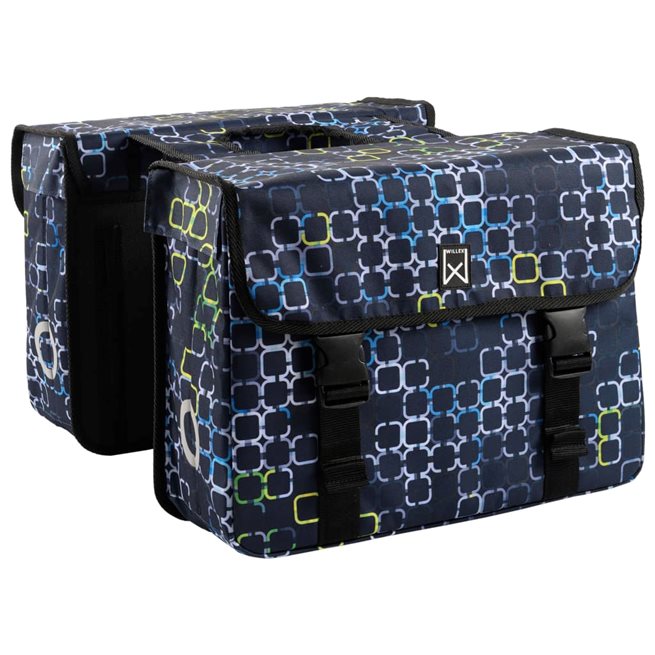 vidaXL Dubbel cykelväska Cyber 33L svart