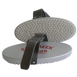 Red Creek- Handborste Oval White Fin Nylon Racing Silver