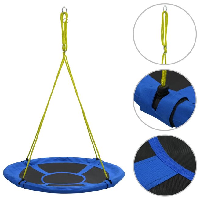 vidaXL Gunga 110 cm 100 kg blå