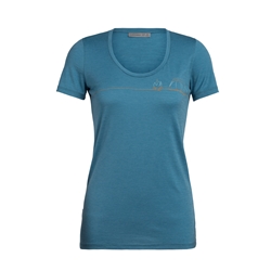 Icebreaker Wmns Tech Lite SS Scoop Single Line Camp