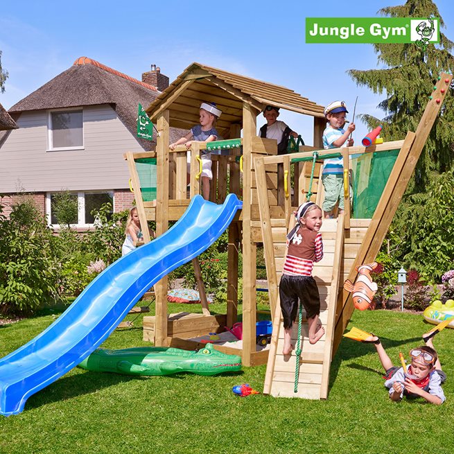 Jungle Gym Cottage lektorn komplett inkl. Boat, Klätterställning