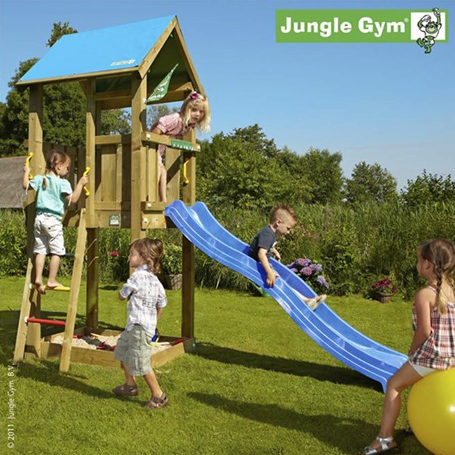 Jungle Gym Castle Lektorn Komplett Inkl. Rutschkana