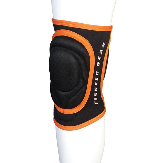 Fighter Knäskydd Svart/Orange, Kampsportskydd