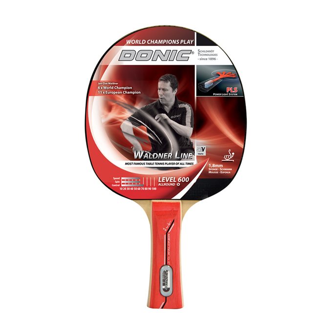 DONIC Racket Waldner 600 Inkl Dvd Med J-O, Bordtennis