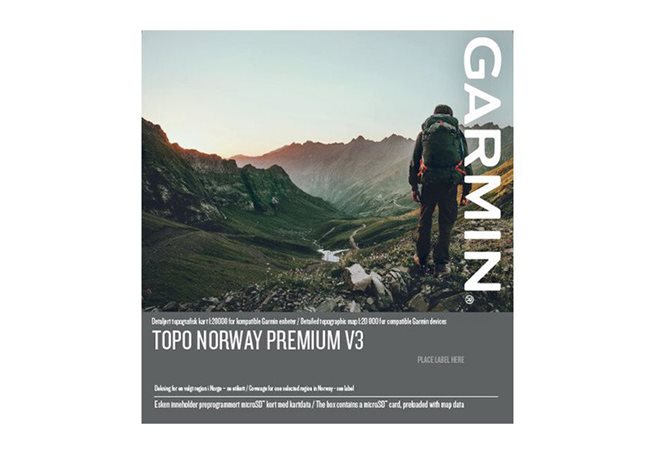 Garmin TOPO Norge Premium v3, Region 10 – Finnmark Garmin microSD™/SD™ card