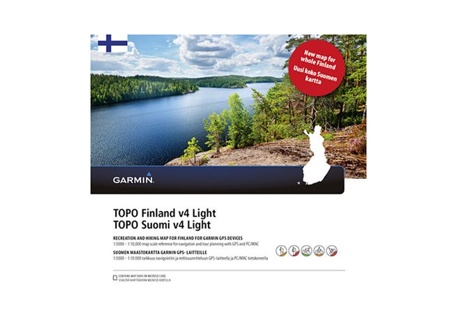 Garmin TOPO Finland v4 Light Garmin microSD™-/SD™-kort