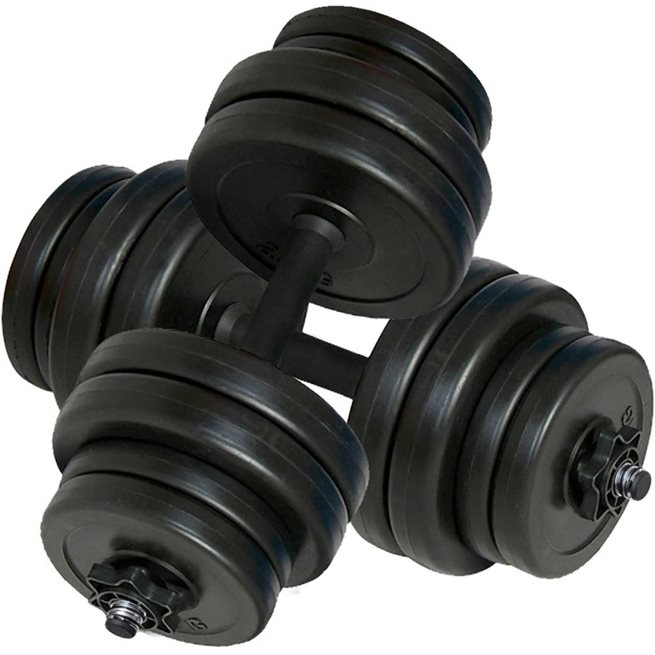 vidaXL Hantlar 2x15 kg
