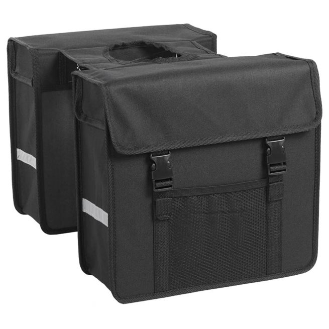 vidaXL Dubbel cykelväska 26 L svart