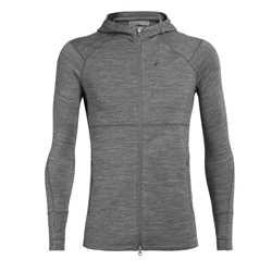 Icebreaker Mens Quantum II LS Zip Hood