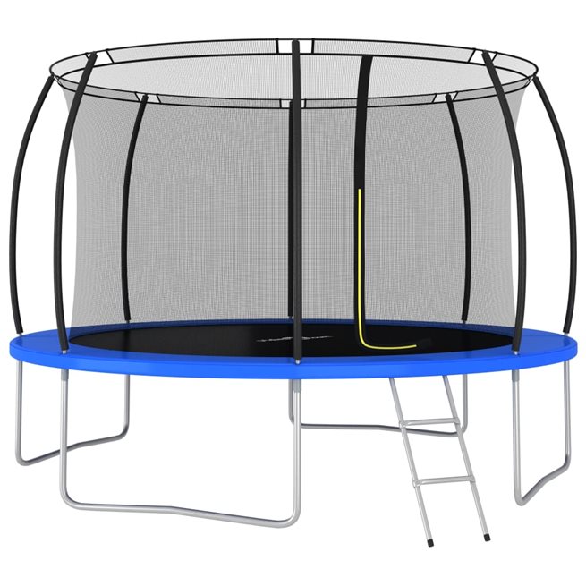 vidaXL Studsmatta rund 366x80 cm 150 kg