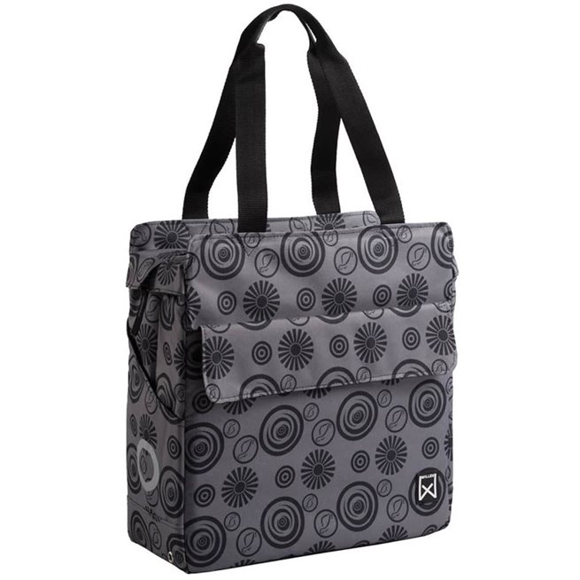 vidaXL Cykelväska Vortex Shopper 17 L grå och svart