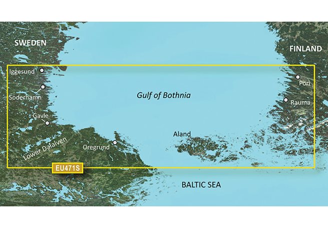 Garmin Gulf of Bothnia, South Garmin VEU471S - BlueChart g3 Vision mSD/SD
