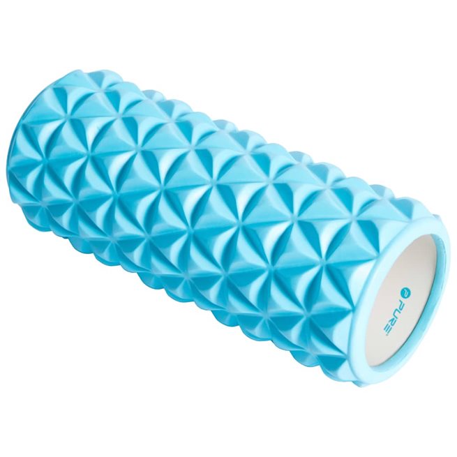 vidaXL Yogarulle 33x14 cm blå och vit