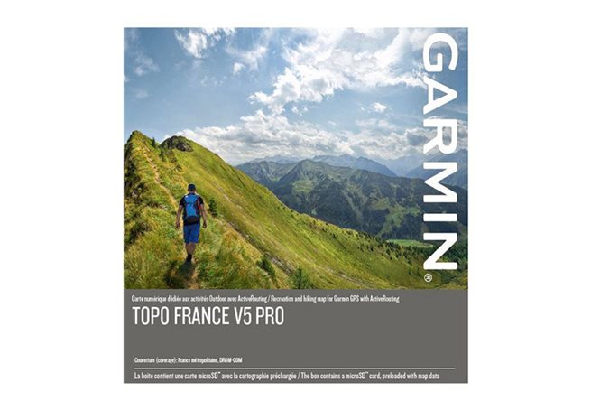 Garmin TOPO Frankrike v5 PRO, hela landet Garmin microSD™-/SD™-kort