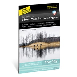 Calazo Skridskokarta Båven, Marvikarna & Yngern 1:50.000