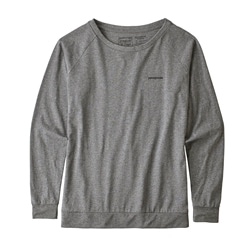 Patagonia W's L/S Pastel P-6 Logo Responsibili-Tee